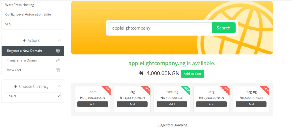 register domains