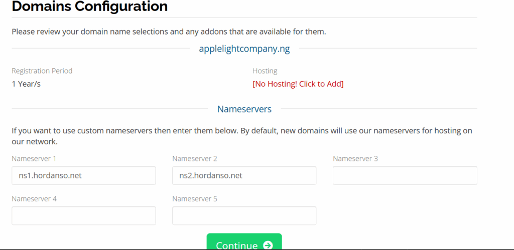 register domains with hosting