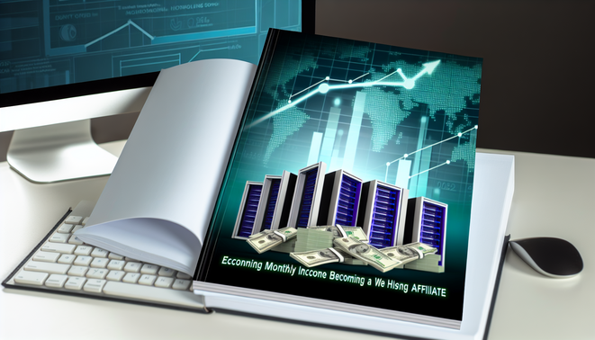 alt_text: eBook cover design featuring hosting, dollar bills, and digital marketing in blue and green tones.